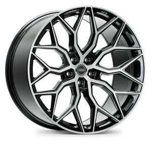 Vossen Wheels HF-2 Hybrid Forged Series Velgen 22 Inch 9J ET30 5x120 Flow Form Geborsteld glanzend zwart
