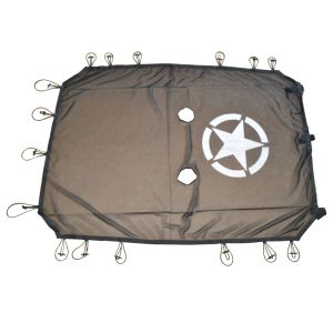 SK-Import Zonnescherm Gaas Zwart Polyester Jeep Wrangler