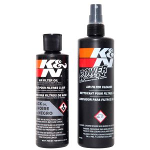 K&N Filterolie en reinigingsset Replacement Zwart