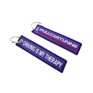 Fullcartuning Sleutelhanger Driving is my therapy Paars