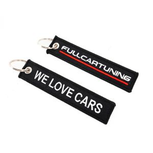Fullcartuning Sleutelhanger JDM Style We Love Cars Zwart