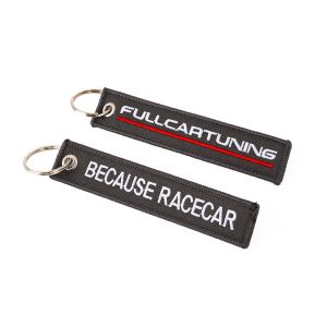 Fullcartuning Sleutelhanger Because Racecar Grijs