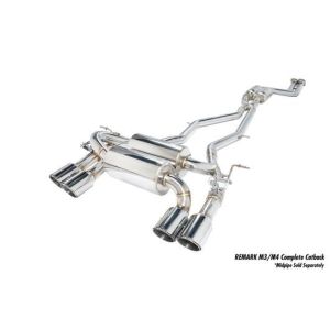 Remark Cat-back Uitlaatsysteem Gepolijst 88mm Roestvrij Staal BMW 3-serie,4-serie