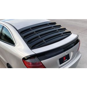 X-Form Achter Window Louvers Glanzend Zwart ABS Plastic Mercedes C-Class
