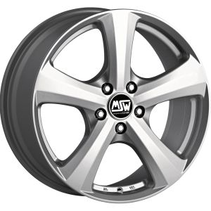 MSW MSW 19 Velgen 18 Inch 8J ET45 5x120 Full Silver