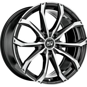 MSW MSW 48 Velgen 18 Inch 8J ET38 5x114.3 Gloss Black Machined