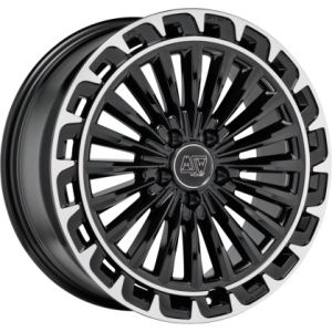 MSW MSW 32 Velgen 19 Inch 8J ET41 5x112 Gloss Black Diamond Lip