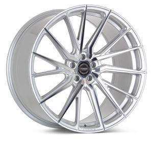 Vossen Wheels HF-4T Hybrid Forged Series Velgen 20 Inch 10J ET50 5x112 Diepe Concave Flow Form Gepolijst Zilver