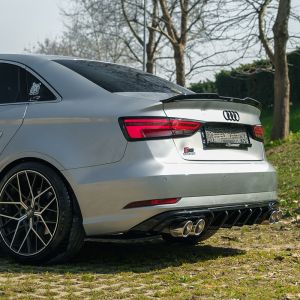 Oneway Achter Bumper Hoekverlichting Zwart ABS Plastic Audi A3 Facelift