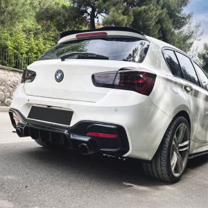 Oneway Achter Diffuser Zwart ABS Plastic BMW 1 Serie LCI