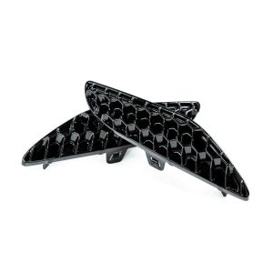 Acexxon Achter Reflector Inzetstuk 3D Honeycomb Style Glanzend Zwart Kunststof BMW X5,X6