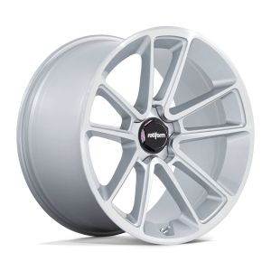 Rotiform BTL R192 Velgen 22 Inch 10J ET25 5x130 Gegoten Gloss Silver Machined Face