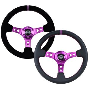 NRG Innovations Stuur Paarse Kruisstiksel Paars 350mm