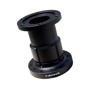 NRG Innovations Stuurnaaf Verlenger Zwart Aluminium