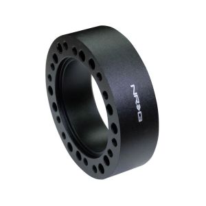NRG Innovations Stuurnaaf Verlenger Zwart Aluminium
