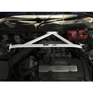 Ultra Racing Voor Veerpootbrug 3 Points Wit Staal Honda Civic