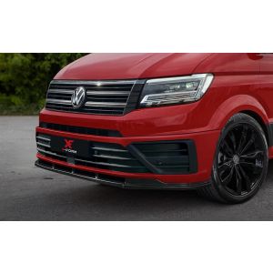X-Form Voor Bumper Lip Zwart ABS Plastic Volkswagen Crafter