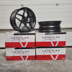 Concaver CVR2 TWEEDE KANS 2x 20x8 ET40 - 2x 20x9 ET50 5x112 Carbon Graphite
