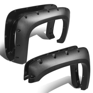 ABS Dynamics Voor en Achter Scherm Verbreders Flat Black ABS Plastic Chevrolet Silverado