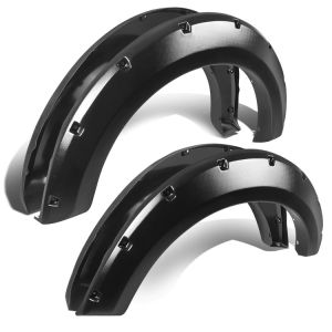 ABS Dynamics Voor en Achter Scherm Verbreders Pocket Rivet Style Zwart ABS Plastic Ford F150