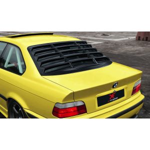 X-Form Achter Window Louvers Glanzend Zwart ABS Plastic BMW 3-serie