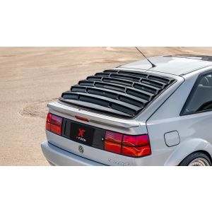 X-Form Achter Window Louvers Glanzend Zwart ABS Plastic Volkswagen Corrado