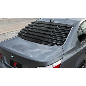 X-Form Achter Window Louvers Glanzend Zwart ABS Plastic BMW 5-serie