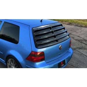 X-Form Achter Window Louvers Glanzend Zwart ABS Plastic Volkswagen Golf