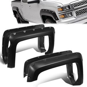 ABS Dynamics Voor en Achter Scherm Verbreders ABS Plastic Chevrolet Silverado