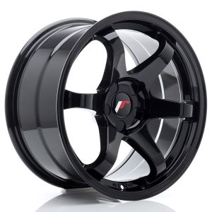 JR-Wheels JR3 Velgen 17 Inch 9J ET20-35 Custom PCD Gegoten Gloss Black