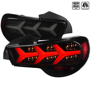 SK-Import Achterlichten Met sequentiële richtingaanwijzers Gloss Black Housing Smoke Glas Toyota, Subaru Pre Facelift