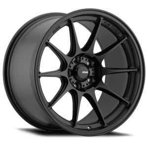 König Dekagram Velgen 17 Inch 9J ET40 5x100 Flow Form Semi Flat Black