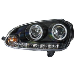 SK-Import Koplampen Angel Eyes Black Housing Volkswagen Golf