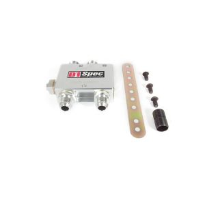 D1 Spec Olie Filter Adapter/Relocator Met Filter,82 Graden open Zilver Aluminium