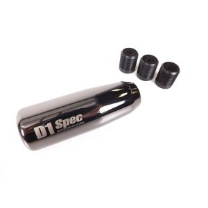 D1 Spec Pookknop 6-Speed Zwart - Chroom Staal
