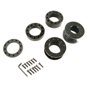 D1 Spec Stuurnaaf Verlenger Zwart Aluminium