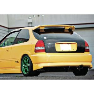 SK-Import Achter Bumper Lip Chargespeed Style Zwart ABS Plastic Honda Civic