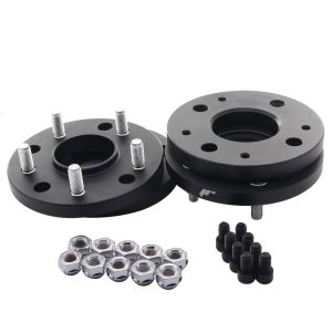 JR-Wheels Spoorverbreders JRWA4 Bolts > Nuts 4x100>5x120 – 57.1 – M12x1.5 – 31mm Zwart 156mm Aluminium