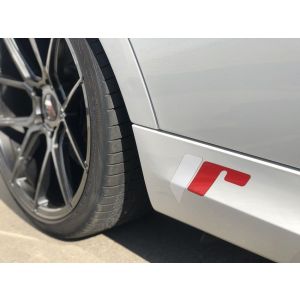 JR-Wheels Grote Sticker Full Color JR Wheels Rood - Wit