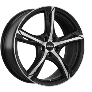 Ronal R62 Velgen 19 Inch 8J ET40 5x114.3 Jet Black Matt Front Cut