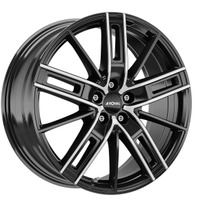 Ronal R67 Velgen 19 Inch 8J ET54 5x112 Jet Black Front Cut