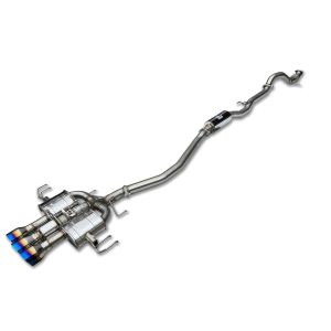 Invidia Cat-back Uitlaatsysteem Q300TL Titanium Tip 76mm Roestvrij Staal Honda Civic