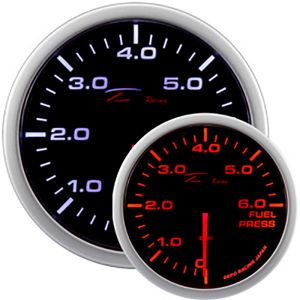 Depo Racing Meter WA Series Zwart 52mm Brandstofdruk