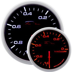 Depo Racing Meter WA Series Zwart 52mm Vacuum