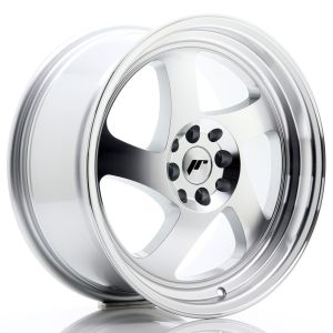 JR-Wheels JR15 Velgen 17 Inch 8J ET35 5x100,5x114.3 Silver Machined Face