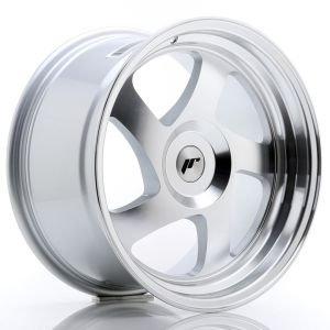 JR-Wheels JR15 Velgen 17 Inch 9J ET25 Custom PCD Silver Machined Face