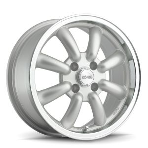 König Rewind Velgen 15 Inch 7J ET40 4x100 Gegoten Silver