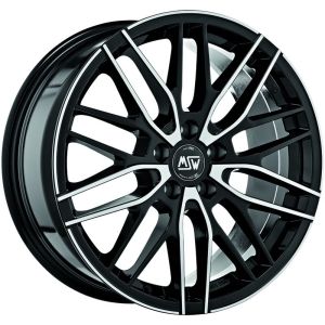 MSW MSW 72 Velgen 18 Inch 8J ET35 5x110 Gloss Black Machined