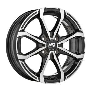 MSW MSW X4 Velgen 14 Inch 5.5J ET24 4x108 Gloss Black Machined
