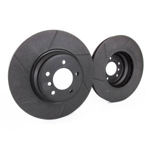 Rotinger Achter Remschijven Graphite Line T5 Sport geboord gegroefd Zwart 282mm Honda Integra